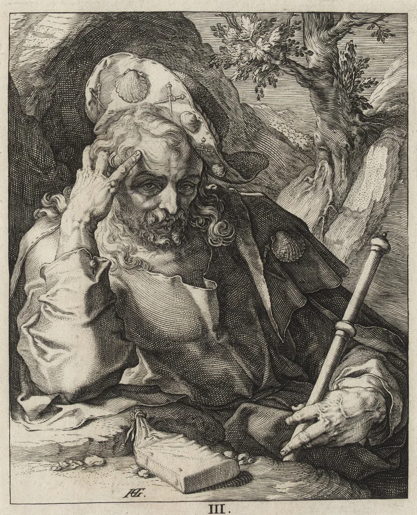 An illustration from [The Creed in 14 engravings] [graphic], 1589, leaf 14