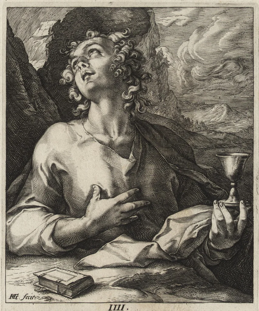 An illustration from [The Creed in 14 engravings] [graphic], 1589, leaf 18