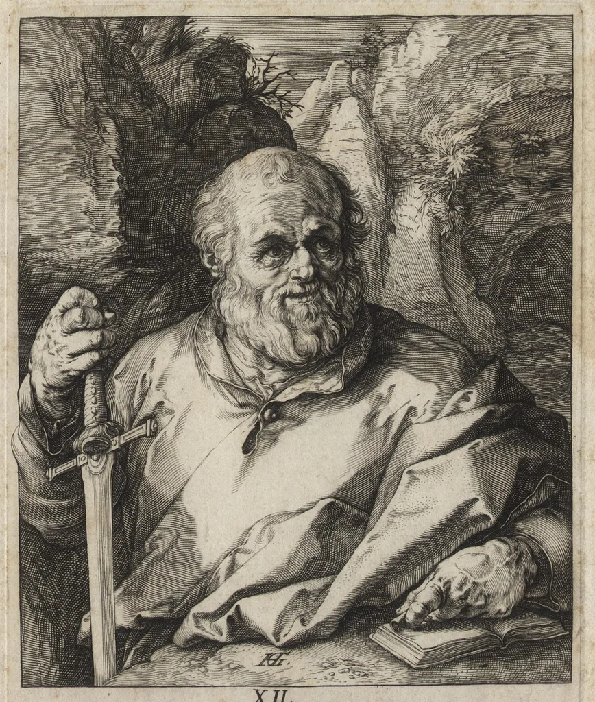 An illustration from [The Creed in 14 engravings] [graphic], 1589, leaf 54