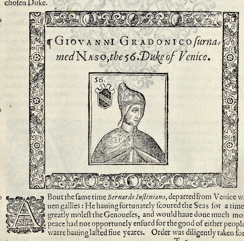 An illustration from The generall historie of the magnificent state of Venice. From the first foundation thereof vntill this present, 1612, leaf 222