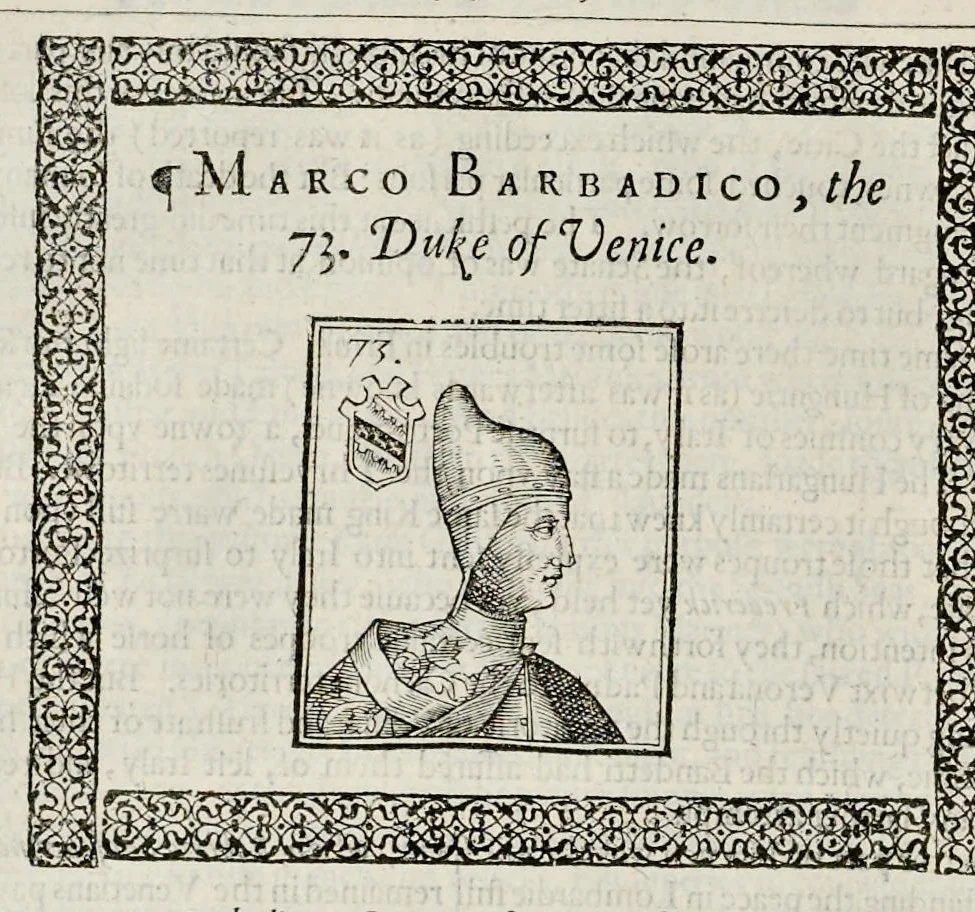 An illustration from The generall historie of the magnificent state of Venice. From the first foundation thereof vntill this present, 1612, leaf 523