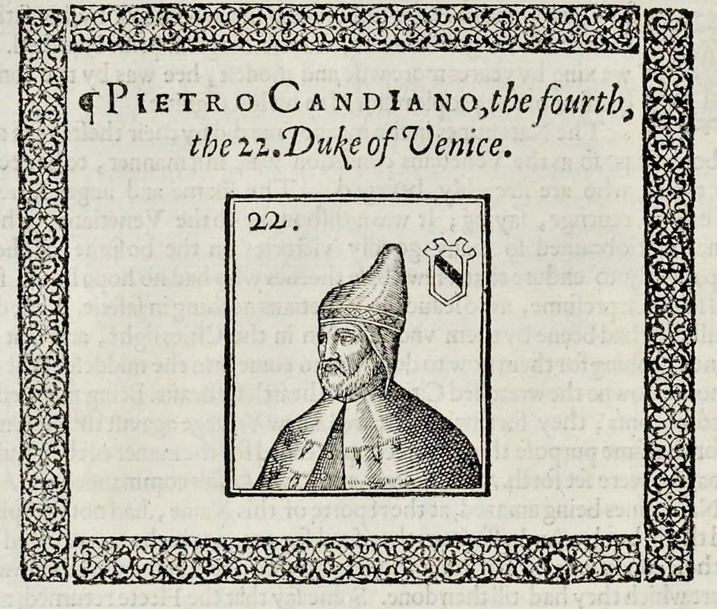 An illustration from The generall historie of the magnificent state of Venice. From the first foundation thereof vntill this present, 1612, leaf 59