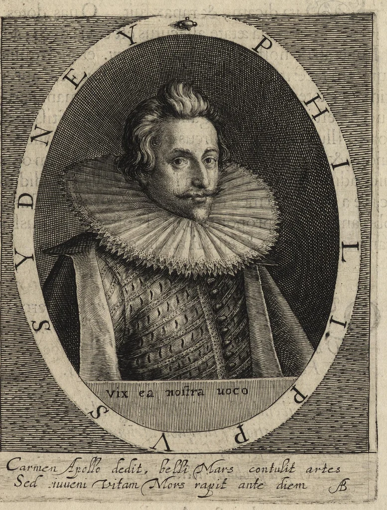 An illustration from Herōologia Anglica, hoc est, Clarissimorum et doctissimorum aliq[uo]t Anglorum qui floruerunt ab anno Cristi M.D. usq[ue] ad presentem annum M.D.CXX vivae effigies, vitae, et elogia duobus tomis, 1620, leaf 100