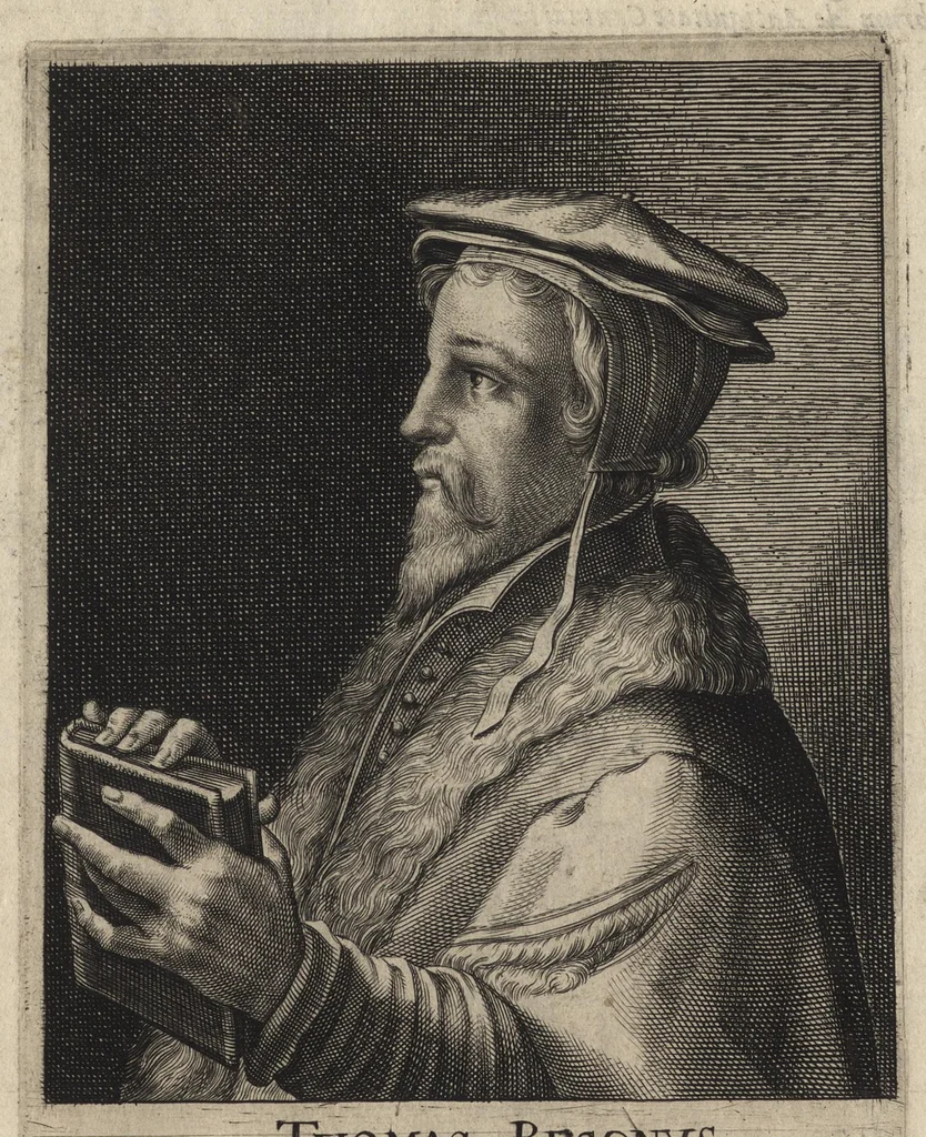 An illustration from Herōologia Anglica, hoc est, Clarissimorum et doctissimorum aliq[uo]t Anglorum qui floruerunt ab anno Cristi M.D. usq[ue] ad presentem annum M.D.CXX vivae effigies, vitae, et elogia duobus tomis, 1620, leaf 211