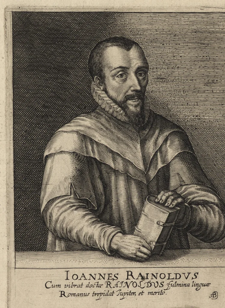 An illustration from Herōologia Anglica, hoc est, Clarissimorum et doctissimorum aliq[uo]t Anglorum qui floruerunt ab anno Cristi M.D. usq[ue] ad presentem annum M.D.CXX vivae effigies, vitae, et elogia duobus tomis, 1620, leaf 261