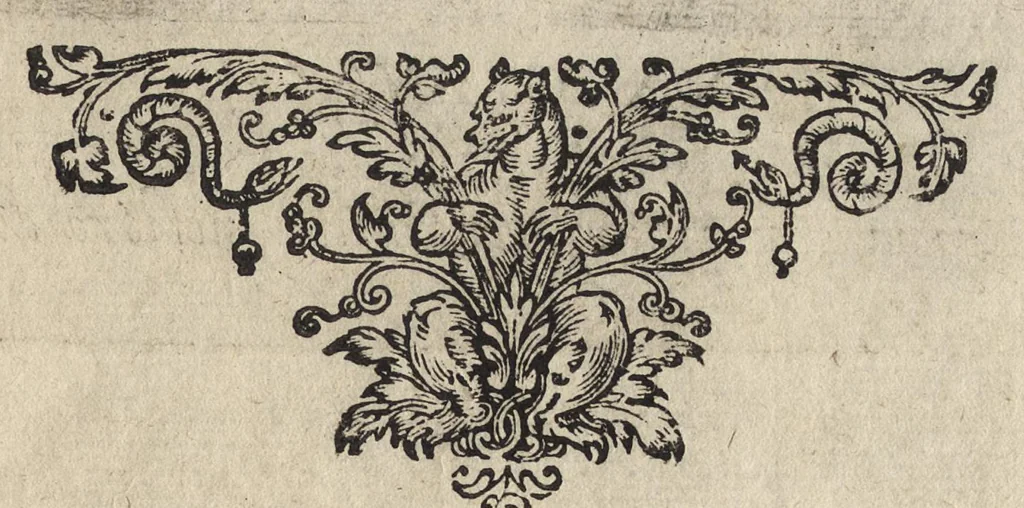 An illustration from Herōologia Anglica, hoc est, Clarissimorum et doctissimorum aliq[uo]t Anglorum qui floruerunt ab anno Cristi M.D. usq[ue] ad presentem annum M.D.CXX vivae effigies, vitae, et elogia duobus tomis, 1620, leaf 58