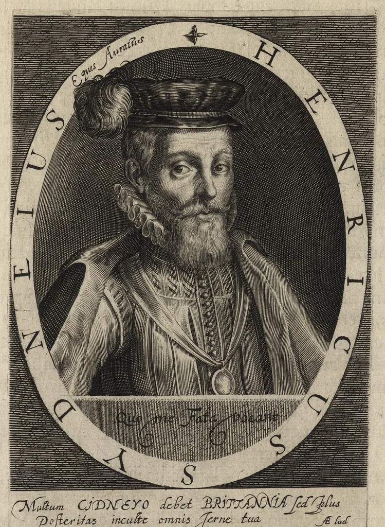 An illustration from Herōologia Anglica, hoc est, Clarissimorum et doctissimorum aliq[uo]t Anglorum qui floruerunt ab anno Cristi M.D. usq[ue] ad presentem annum M.D.CXX vivae effigies, vitae, et elogia duobus tomis, 1620, leaf 96