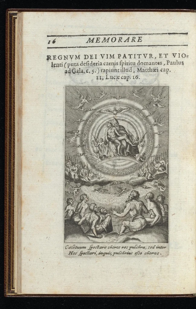 An illustration from Quadriga aeternitatis : vniuersi generis humani meta, carmine composita, iconibus et sententiis illustrata : questus iambici de vitioso horum temporum statu, 1619, leaf 31