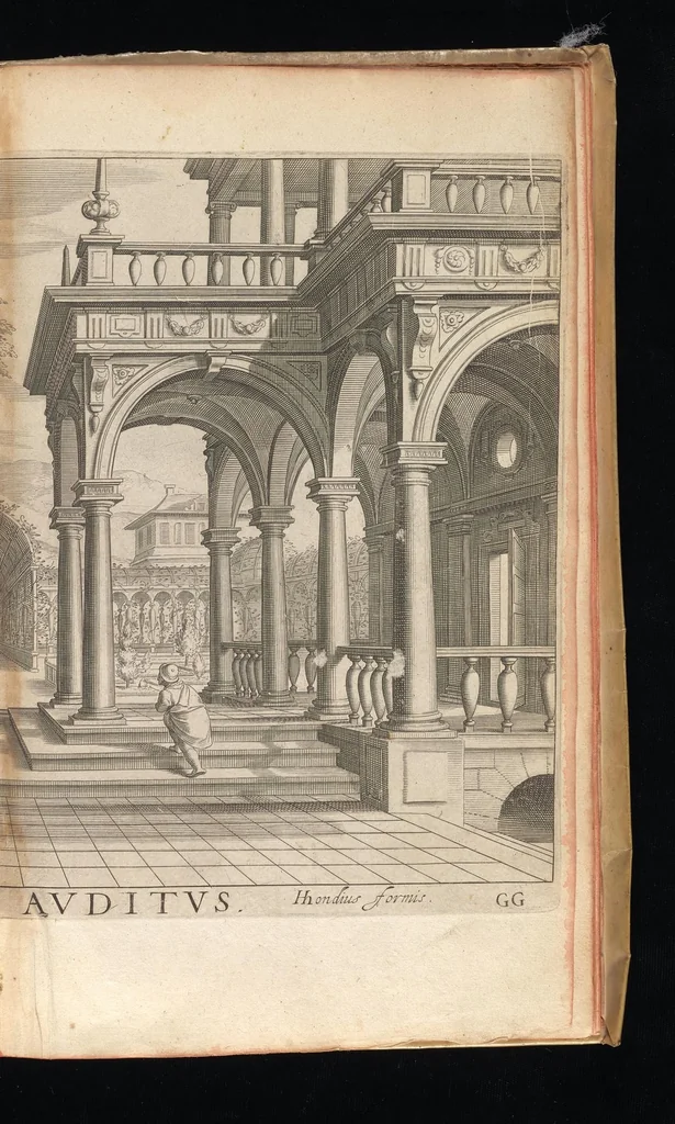 An illustration from L'architecture, contenant la toscane, dorique, ionique, corinthiaque, et composee, 1628, leaf 112