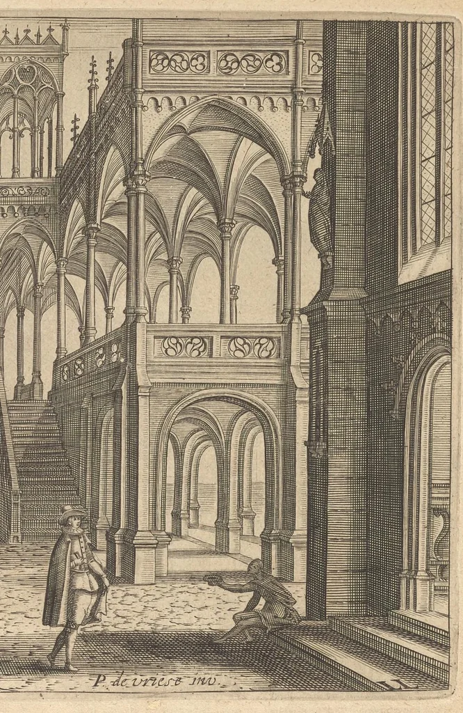 An illustration from L'architecture, contenant la toscane, dorique, ionique, corinthiaque, et composee, 1628, leaf 128