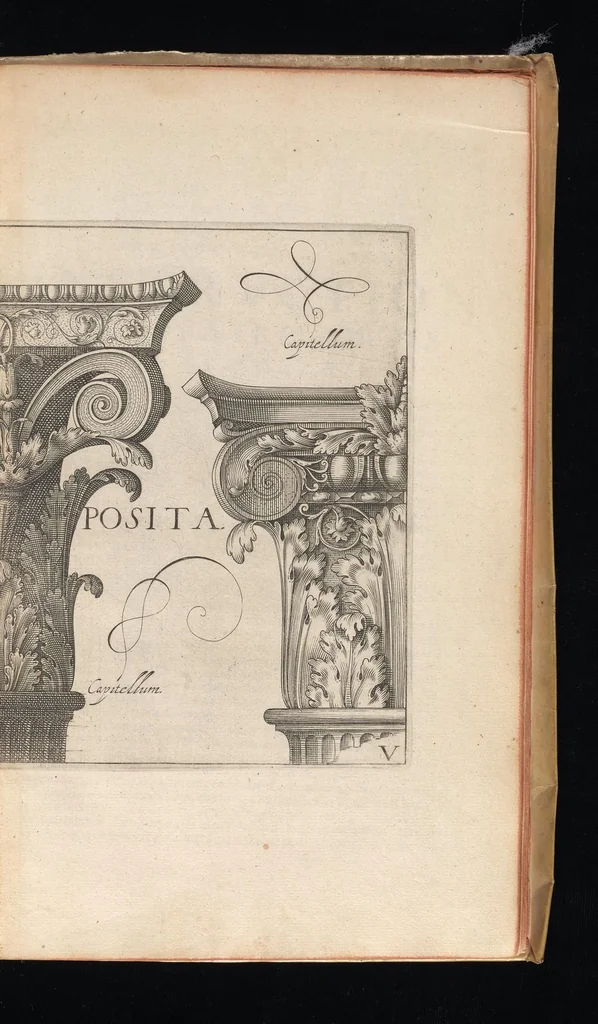 An illustration from L'architecture, contenant la toscane, dorique, ionique, corinthiaque, et composee, 1628, leaf 70
