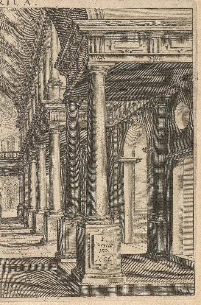An illustration from L'architecture, contenant la toscane, dorique, ionique, corinthiaque, et composee, 1628, leaf 84