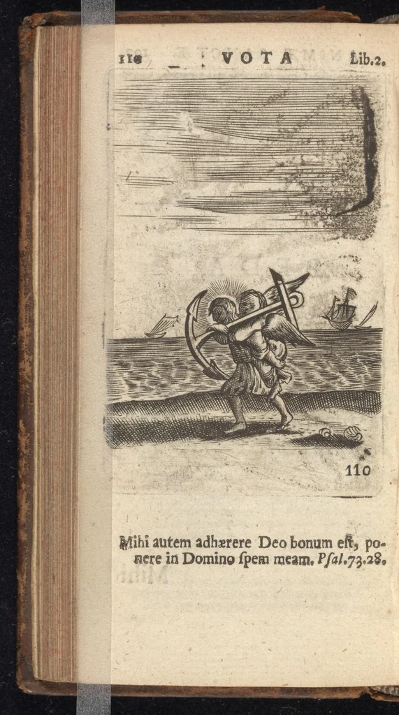 An illustration from Pia desideria, viz. 1. Gemitus animae poenitentis, 2. Vota animae sanctae, 3. Suspiria animae amantis, 1677, leaf 131