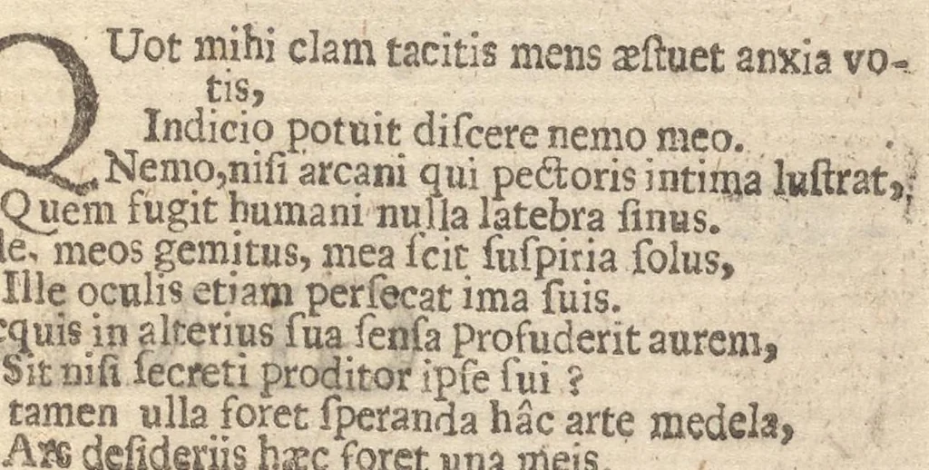 An illustration from Pia desideria, viz. 1. Gemitus animae poenitentis, 2. Vota animae sanctae, 3. Suspiria animae amantis, 1677, leaf 20