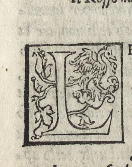 An illustration from Del significato de colori e de mazzolli : operetta, 1545, leaf 16