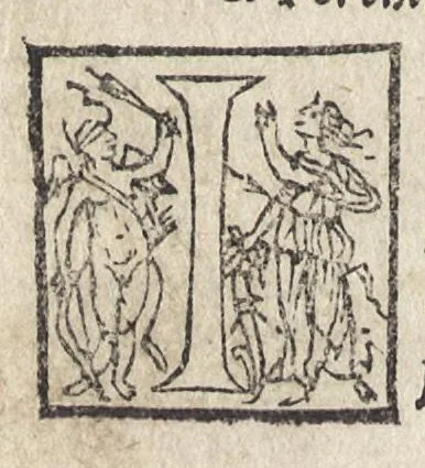 An illustration from Del significato de colori e de mazzolli : operetta, 1545, leaf 43
