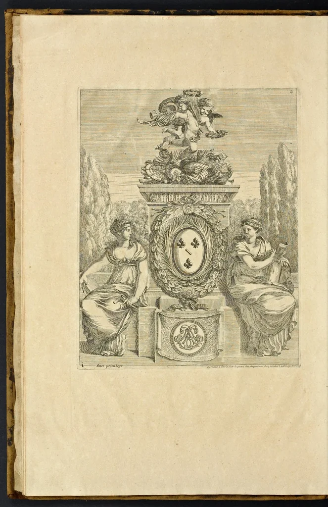 An illustration from Traité des manieres de dessiner les ordres de l'architectvre antiqve en tovtes levrs parties : avec plusieurs belles particularitez qui nont point parû jusques a present, touch.t les bastim.ts de marque comme, la natvrelle entresuitte des gros et menüs membres de leurs degrez ou escaliers : puis, le moyen darrester par dessein et modelle en petit, les parties d'vn edifice, en sorte questant executé en grand, il fasse l'effet que l'on sest proposé : et enfin, la pratiqve de trouuer la place geometrale des jours, ombres et ombrages sur les corps geometraux, leaf 9