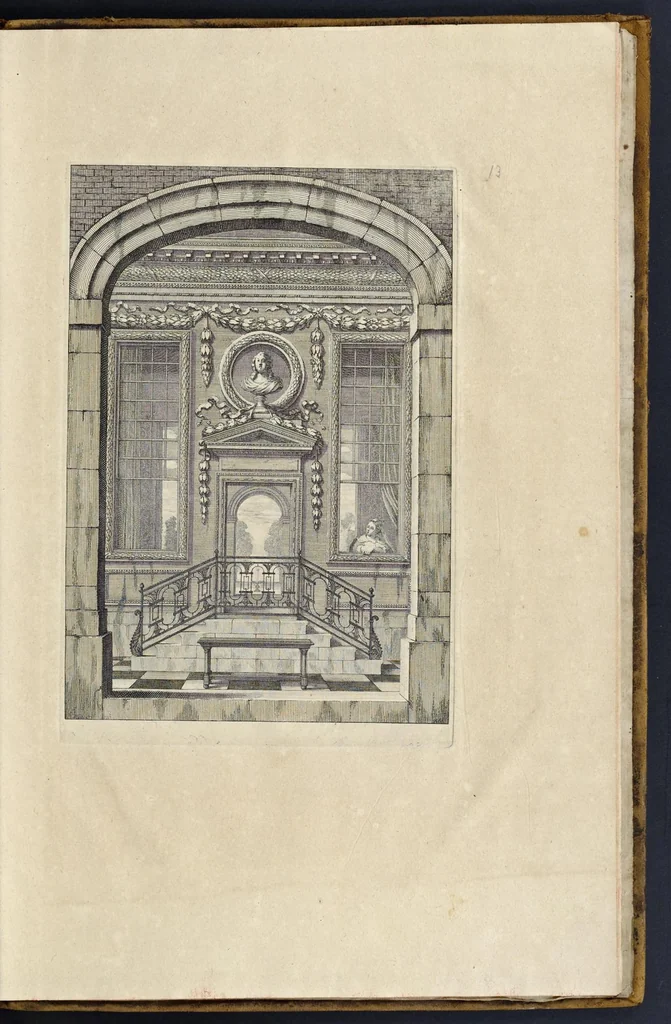 An illustration from Representations geometrales de plusieurs parties de bastiments faites par les reigles de l'architectvre antiqve : et de qui les mesures sont reduittes en piedz, poulces & lignes, afin de saccommoder a la maniere de mesurer la plus en vzage parmy le commun des ouuriers, 1688, leaf 36