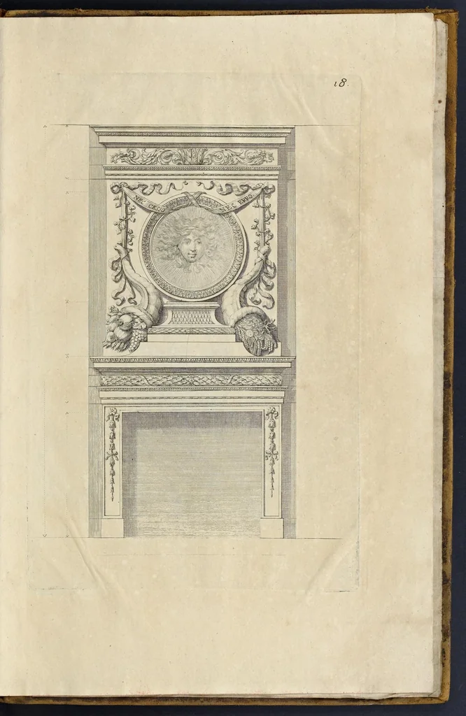 An illustration from Representations geometrales de plusieurs parties de bastiments faites par les reigles de l'architectvre antiqve : et de qui les mesures sont reduittes en piedz, poulces & lignes, afin de saccommoder a la maniere de mesurer la plus en vzage parmy le commun des ouuriers, 1688, leaf 46