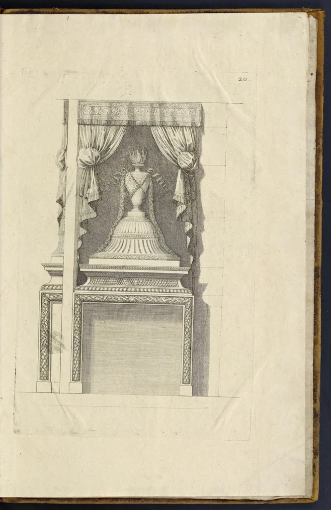 An illustration from Representations geometrales de plusieurs parties de bastiments faites par les reigles de l'architectvre antiqve : et de qui les mesures sont reduittes en piedz, poulces & lignes, afin de saccommoder a la maniere de mesurer la plus en vzage parmy le commun des ouuriers, 1688, leaf 50