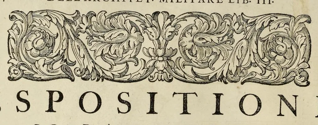 An illustration from Della architettvra militare del capitanio Francesco de' Marchi bolognese, gentil'hvomo romano, libri tre : nelli qvali si descrivono li veri modi del fortificare, che si vsa a' tempi moderni : con vn breve, et vtile trattato, nel quale si dimostrano li modi del fabricar l'artigliaria, & la prattica di adoperarla, da quelli che hanno carico di essa, 1599, leaf 407