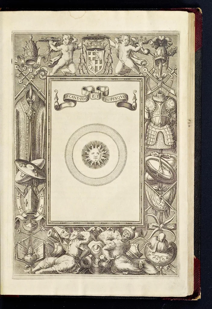 An illustration from Statvta Hospitalis Hiervsalem, 1588, leaf 10