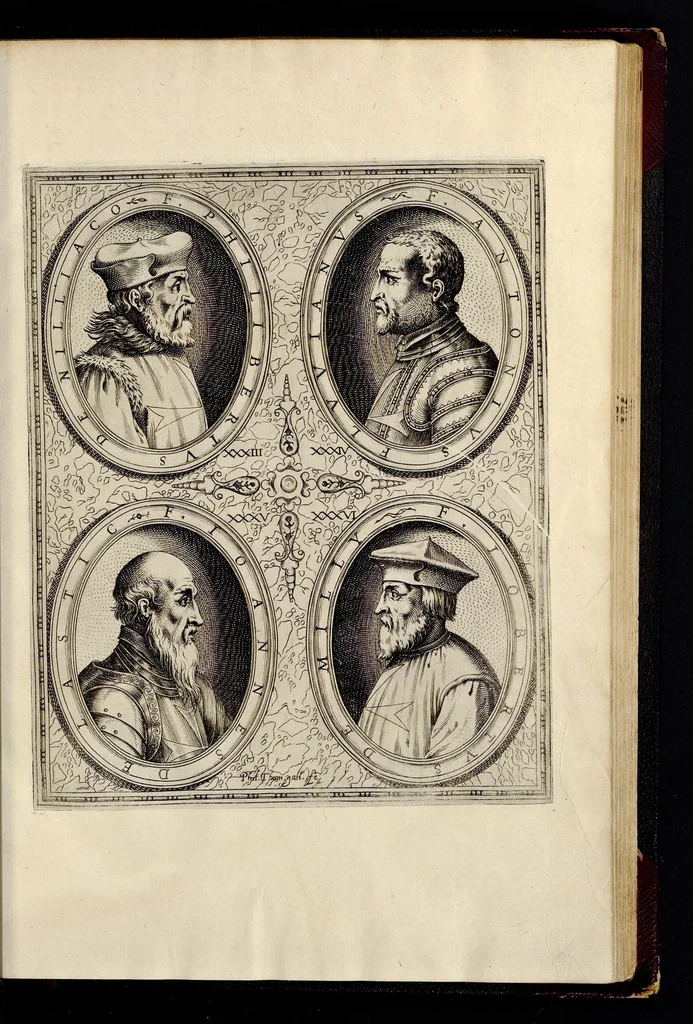 An illustration from Statvta Hospitalis Hiervsalem, 1588, leaf 40