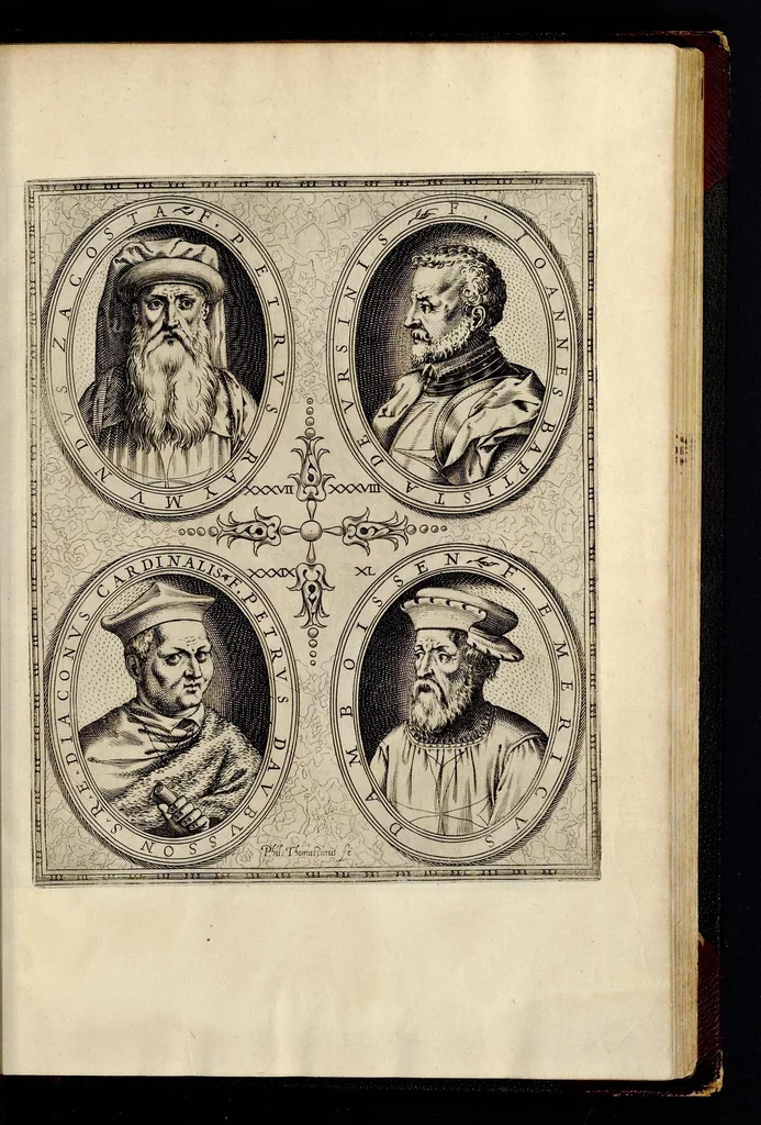 An illustration from Statvta Hospitalis Hiervsalem, 1588, leaf 42
