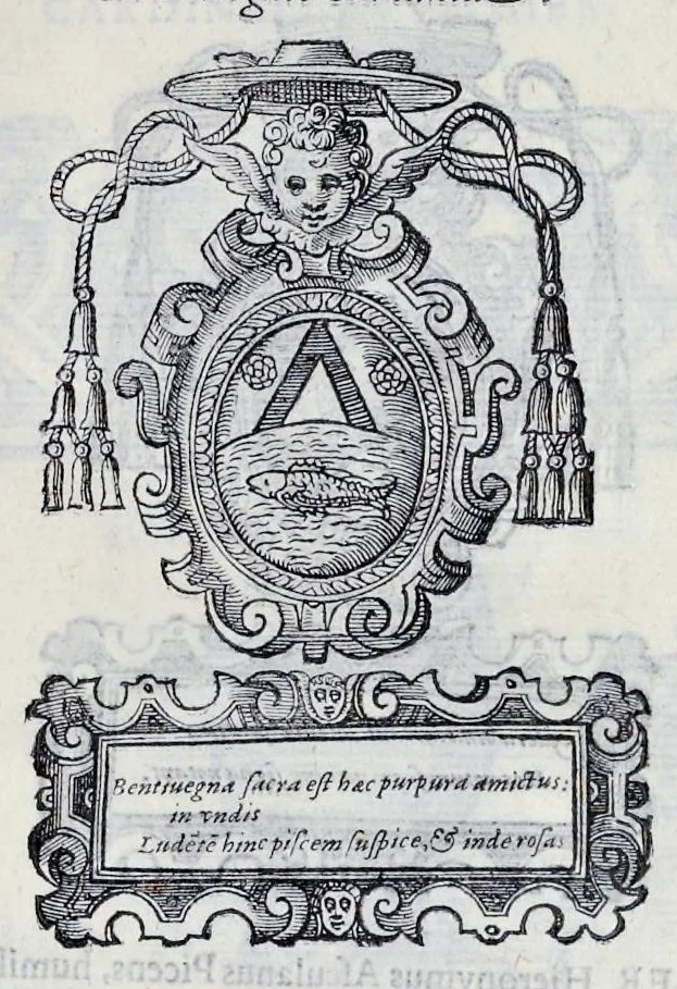 An illustration from Historiarvm seraphicae religionis libri tres, seriem temporum continentes, quibus breui explicantur fundamenta, uniuersiq[ue] ordinis amplificatio, gradus, et instituta; nec non uiri scientia, uirtutibus, et fama praeclari, 1586, leaf 486