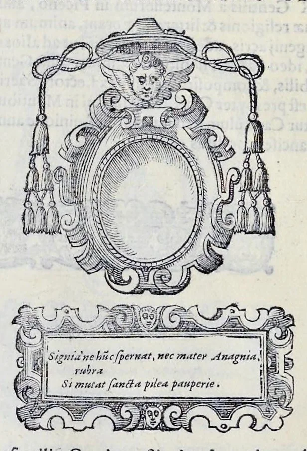 An illustration from Historiarvm seraphicae religionis libri tres, seriem temporum continentes, quibus breui explicantur fundamenta, uniuersiq[ue] ordinis amplificatio, gradus, et instituta; nec non uiri scientia, uirtutibus, et fama praeclari, 1586, leaf 490