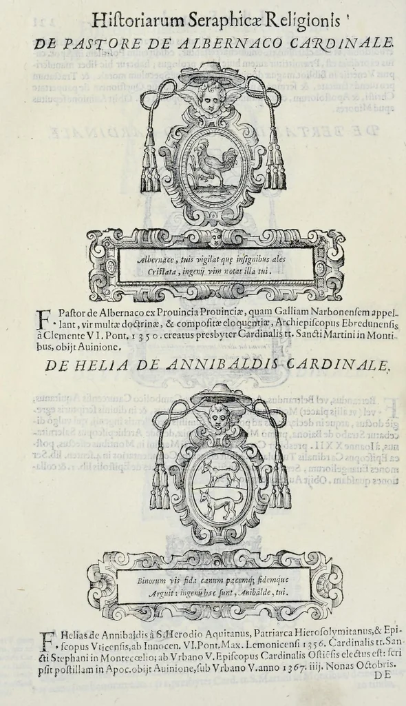 An illustration from Historiarvm seraphicae religionis libri tres, seriem temporum continentes, quibus breui explicantur fundamenta, uniuersiq[ue] ordinis amplificatio, gradus, et instituta; nec non uiri scientia, uirtutibus, et fama praeclari, 1586, leaf 495