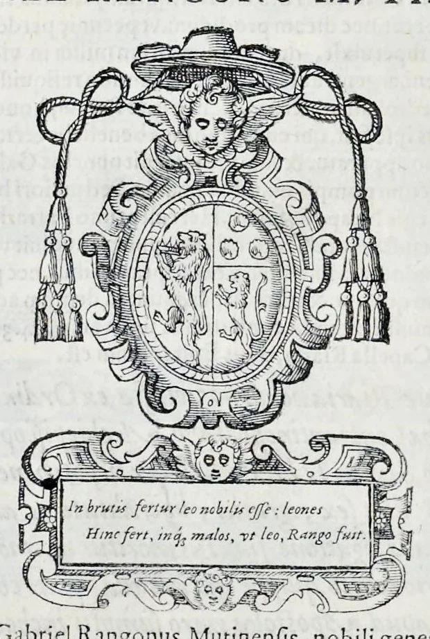 An illustration from Historiarvm seraphicae religionis libri tres, seriem temporum continentes, quibus breui explicantur fundamenta, uniuersiq[ue] ordinis amplificatio, gradus, et instituta; nec non uiri scientia, uirtutibus, et fama praeclari, 1586, leaf 505