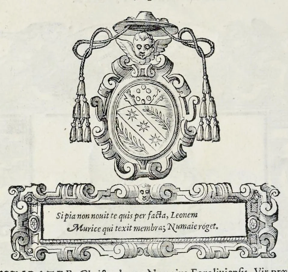 An illustration from Historiarvm seraphicae religionis libri tres, seriem temporum continentes, quibus breui explicantur fundamenta, uniuersiq[ue] ordinis amplificatio, gradus, et instituta; nec non uiri scientia, uirtutibus, et fama praeclari, 1586, leaf 511