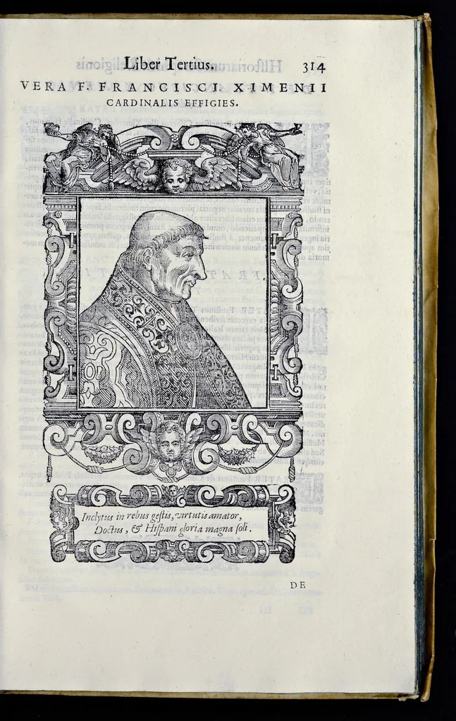 An illustration from Historiarvm seraphicae religionis libri tres, seriem temporum continentes, quibus breui explicantur fundamenta, uniuersiq[ue] ordinis amplificatio, gradus, et instituta; nec non uiri scientia, uirtutibus, et fama praeclari, 1586, leaf 692