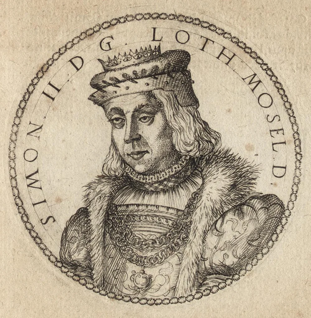 An illustration from Avstrasiae reges et dvces epigrammatis, 1591, leaf 106