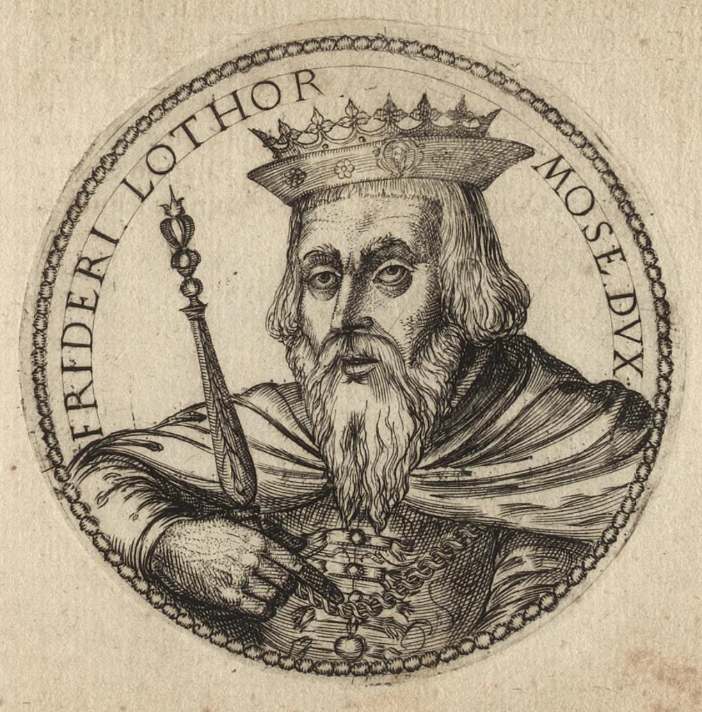 An illustration from Avstrasiae reges et dvces epigrammatis, 1591, leaf 108