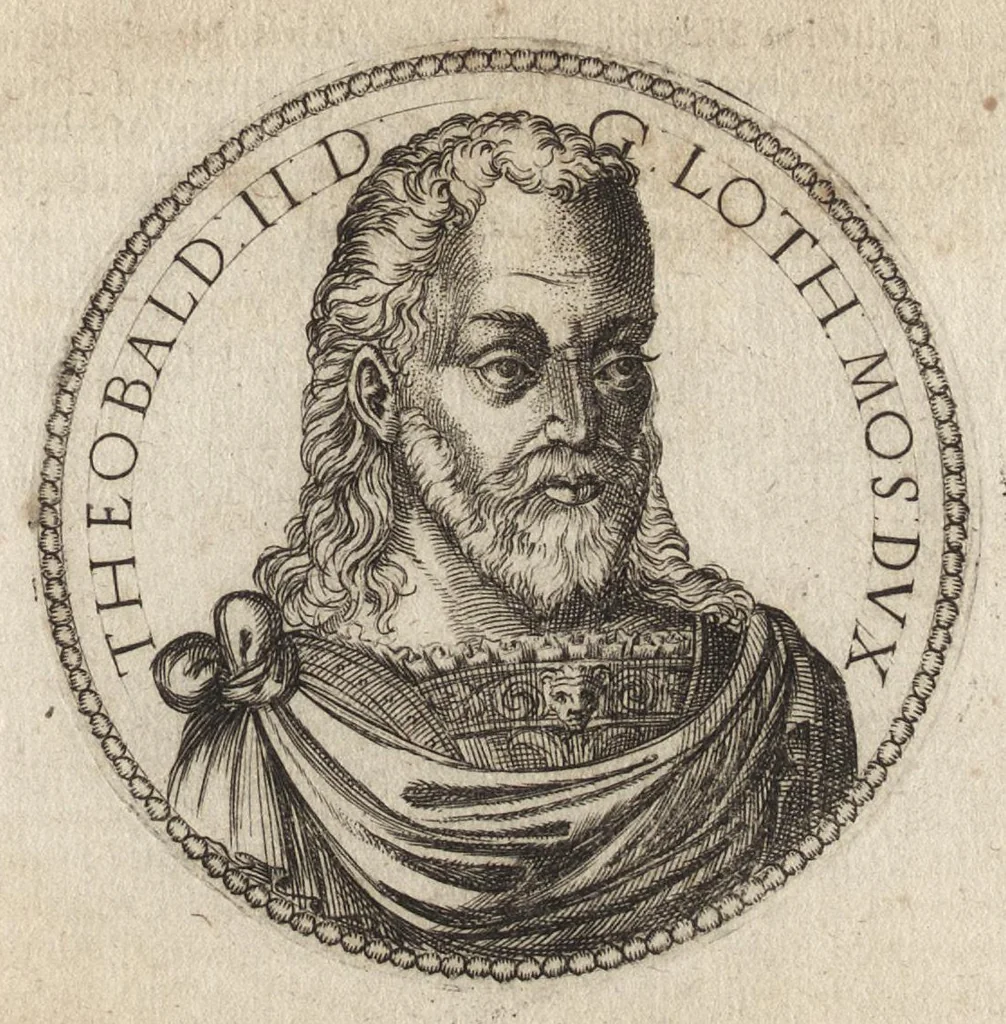 An illustration from Avstrasiae reges et dvces epigrammatis, 1591, leaf 116
