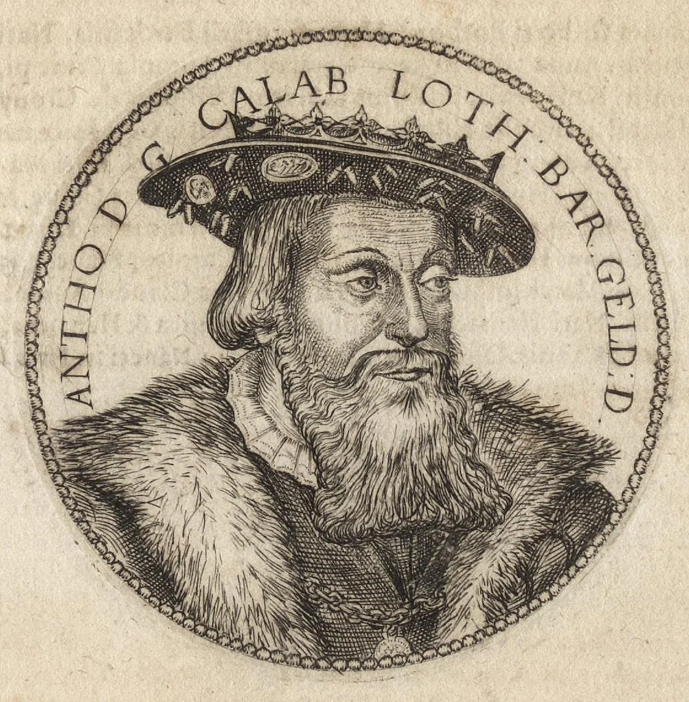 An illustration from Avstrasiae reges et dvces epigrammatis, 1591, leaf 134