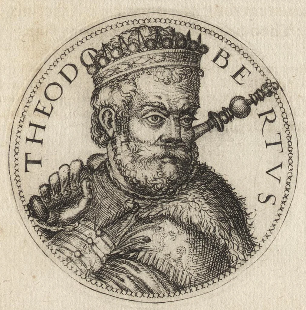 An illustration from Avstrasiae reges et dvces epigrammatis, 1591, leaf 16