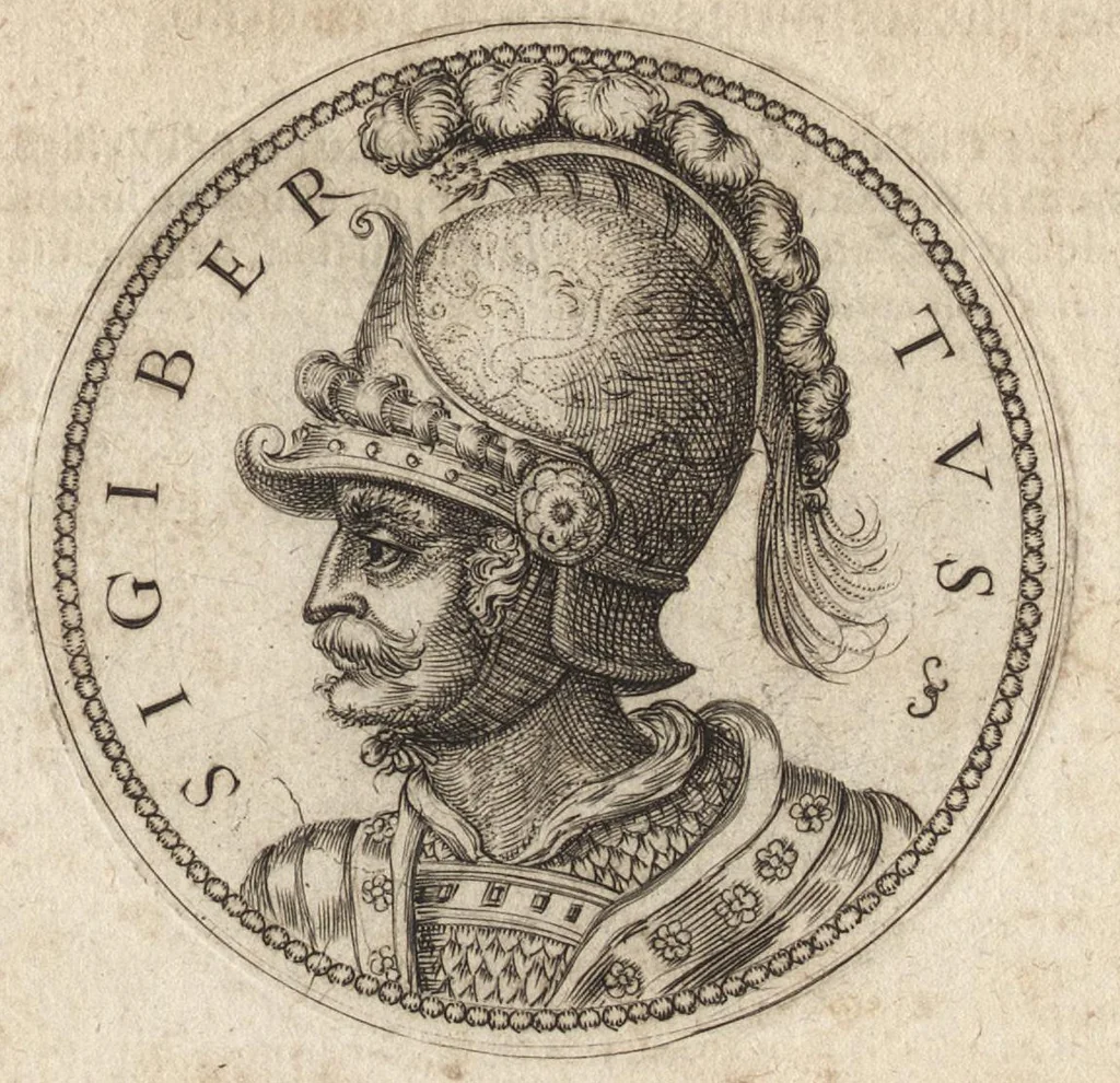 An illustration from Avstrasiae reges et dvces epigrammatis, 1591, leaf 22