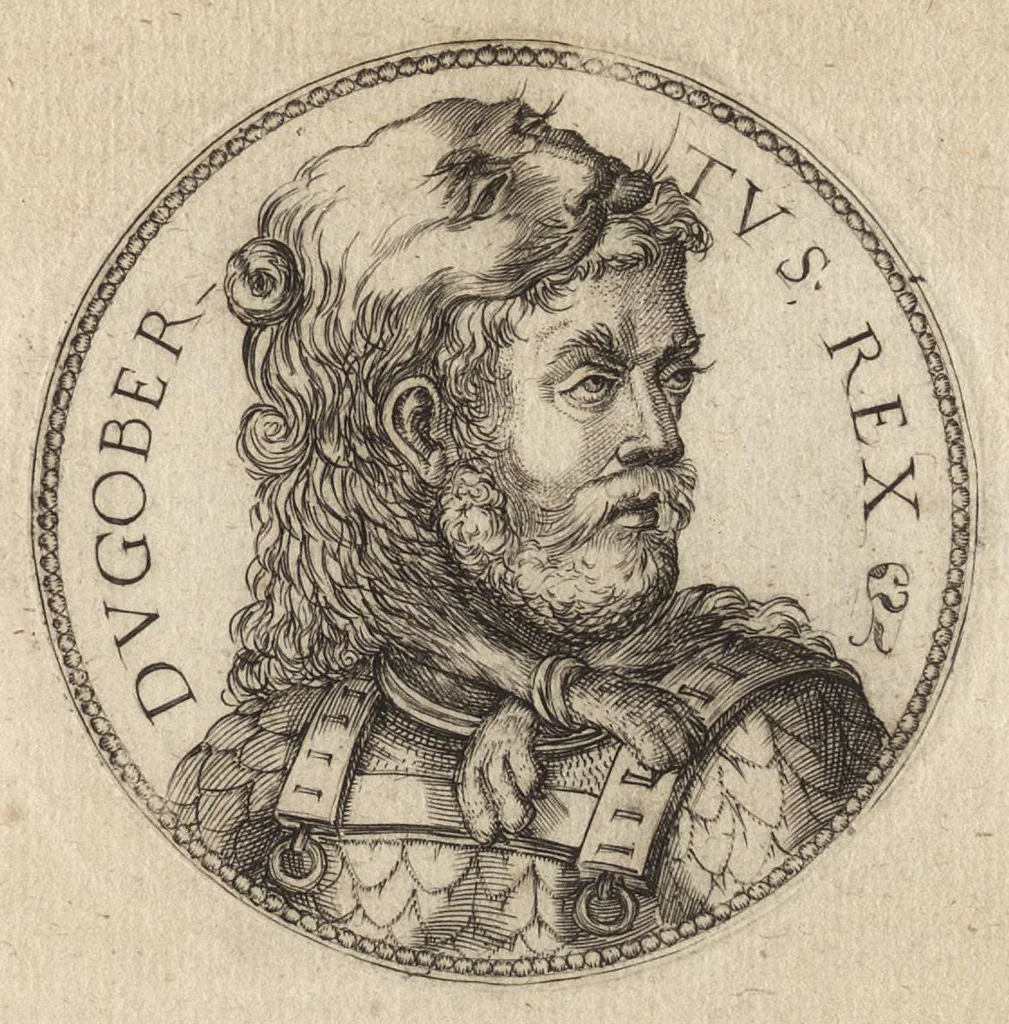 An illustration from Avstrasiae reges et dvces epigrammatis, 1591, leaf 32