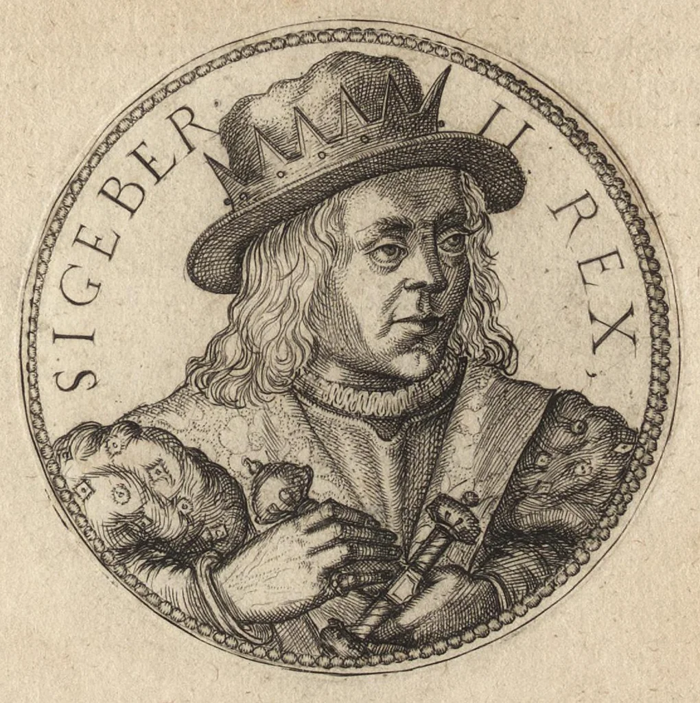 An illustration from Avstrasiae reges et dvces epigrammatis, 1591, leaf 34