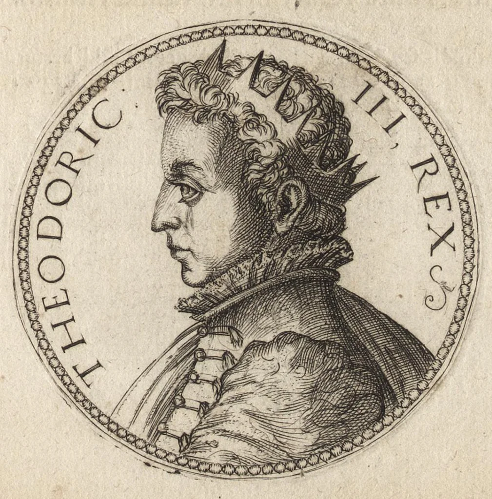 An illustration from Avstrasiae reges et dvces epigrammatis, 1591, leaf 38