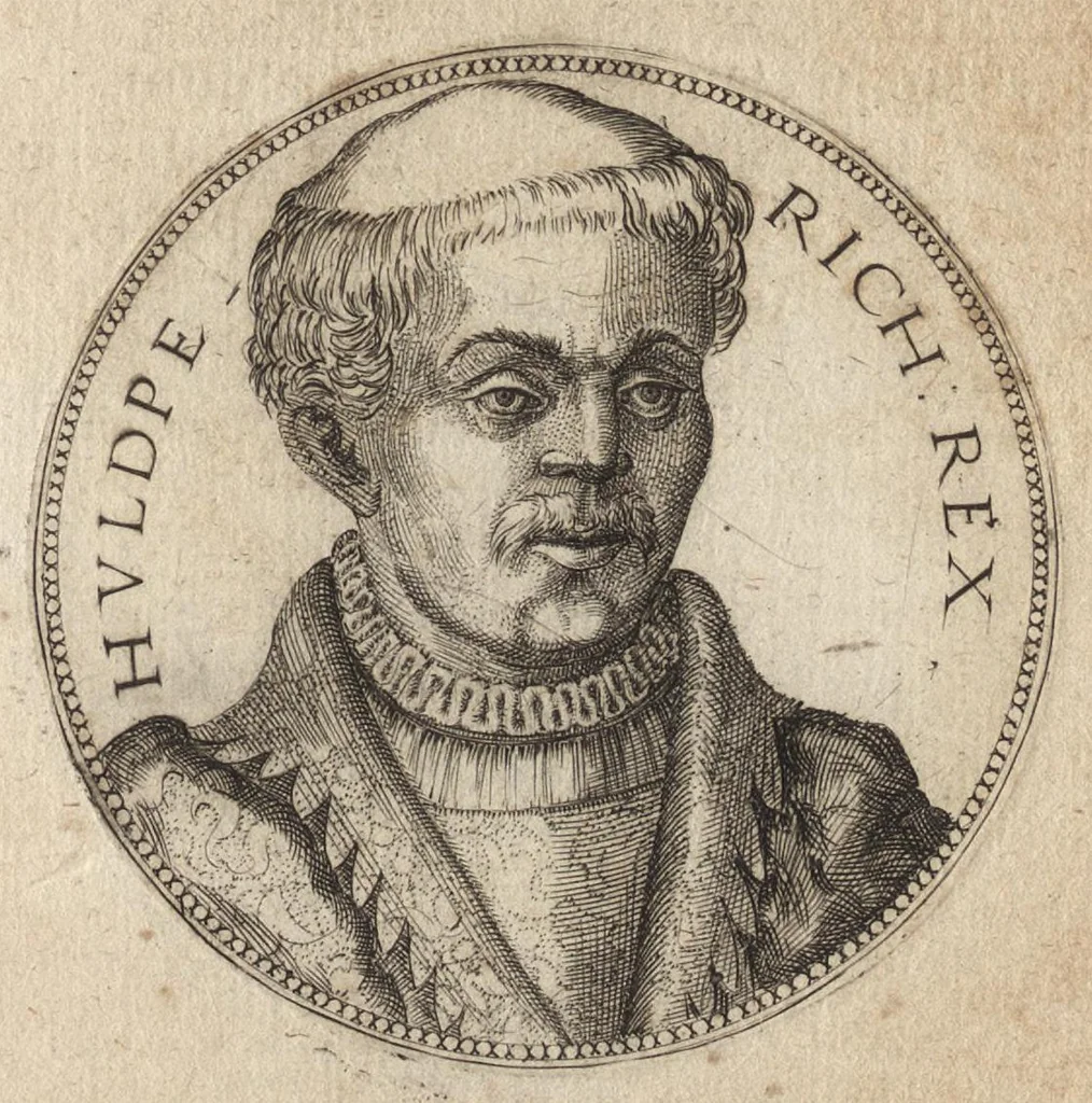 An illustration from Avstrasiae reges et dvces epigrammatis, 1591, leaf 44