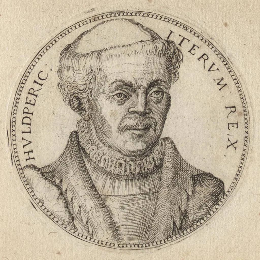 An illustration from Avstrasiae reges et dvces epigrammatis, 1591, leaf 48