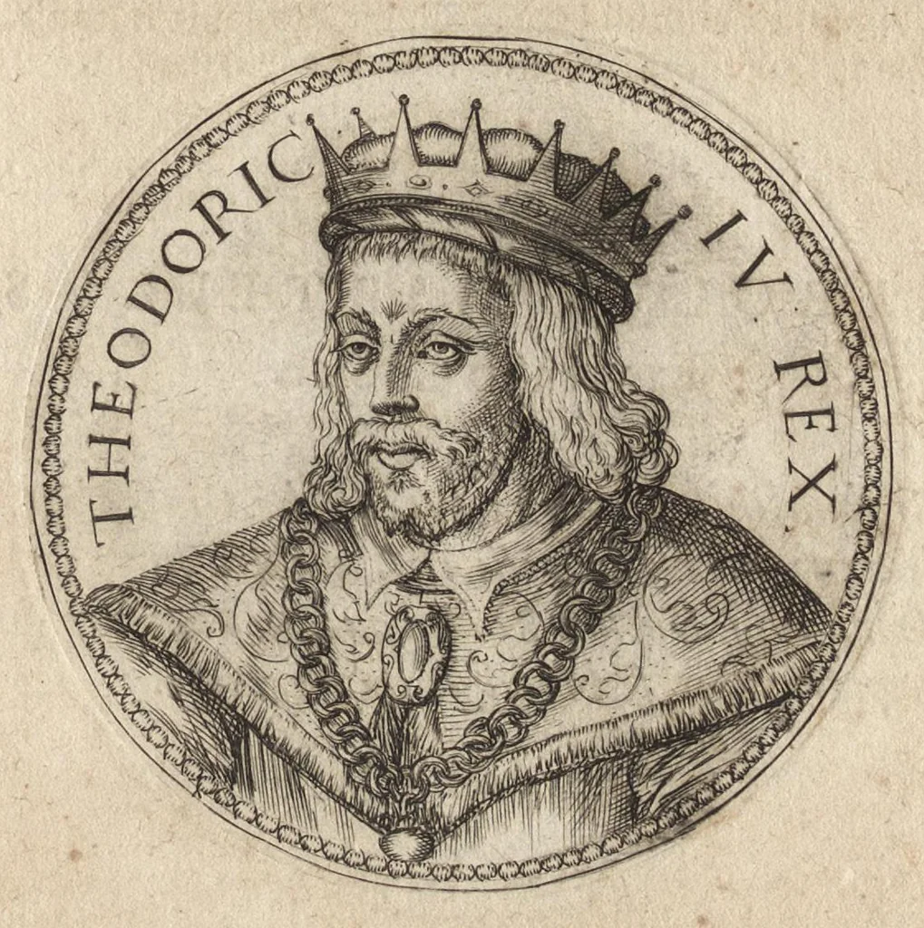 An illustration from Avstrasiae reges et dvces epigrammatis, 1591, leaf 50