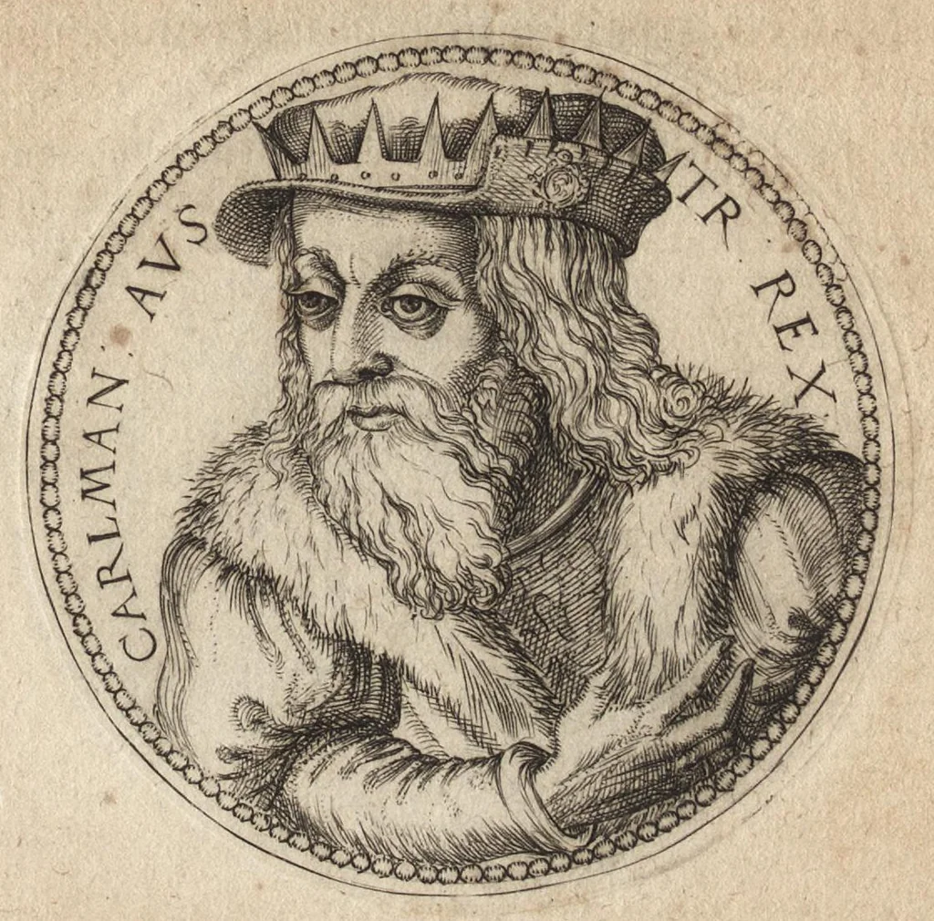 An illustration from Avstrasiae reges et dvces epigrammatis, 1591, leaf 54