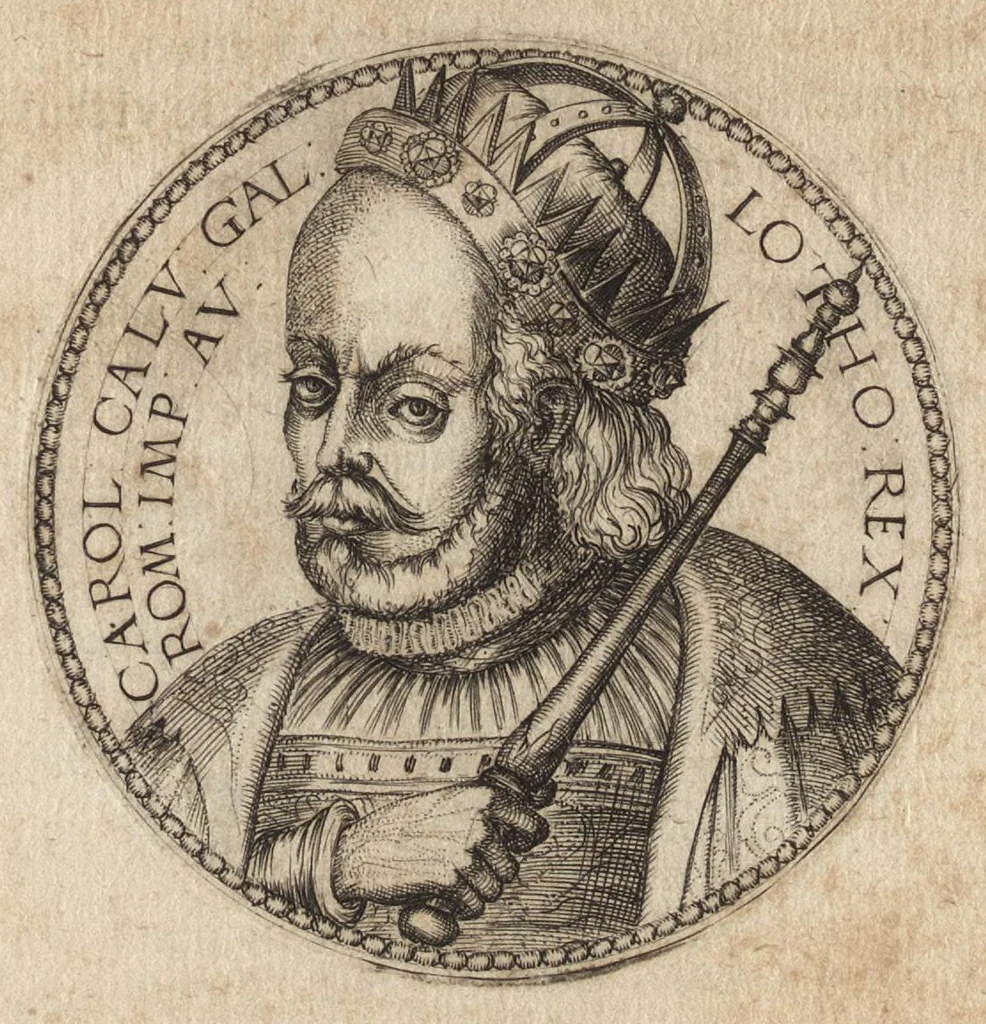 An illustration from Avstrasiae reges et dvces epigrammatis, 1591, leaf 68
