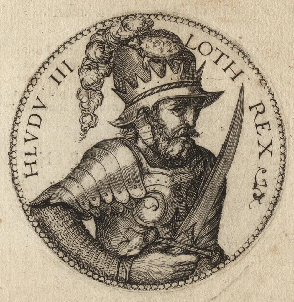 An illustration from Avstrasiae reges et dvces epigrammatis, 1591, leaf 76