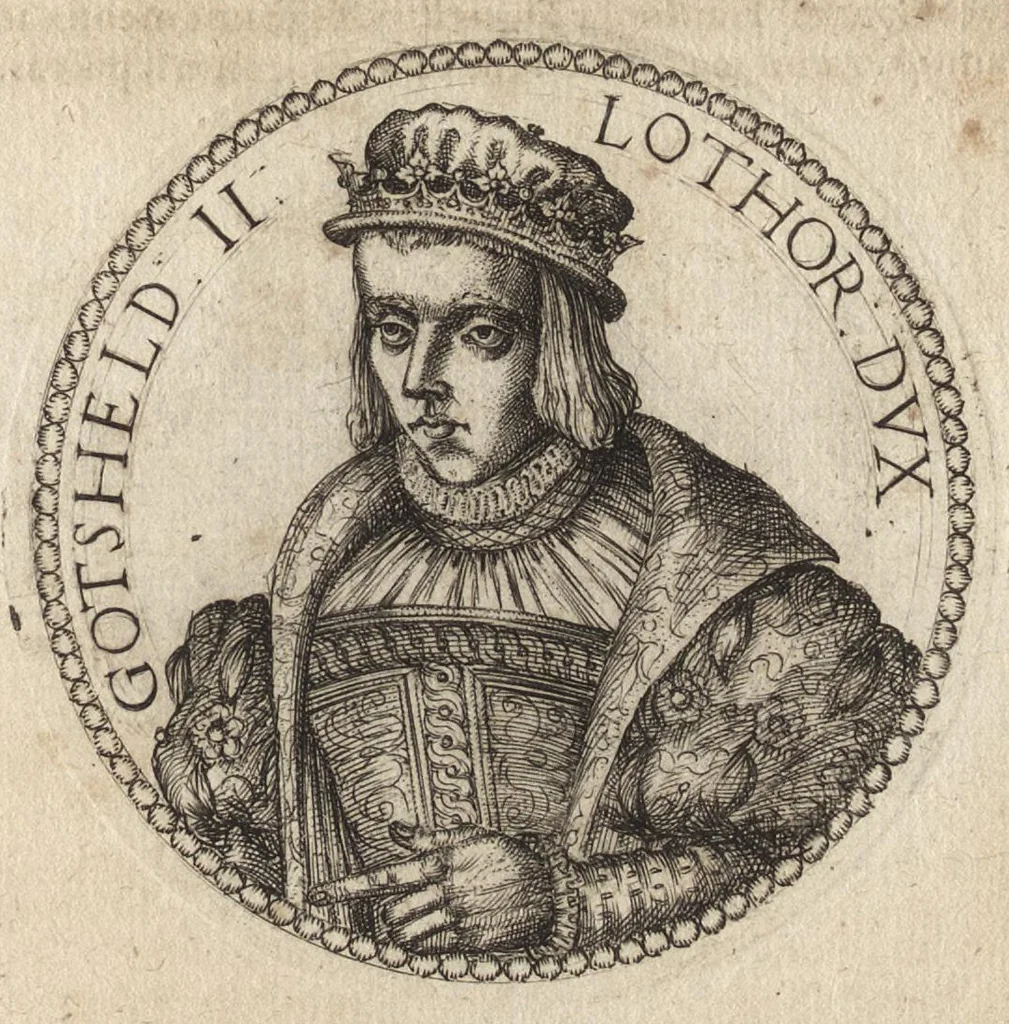 An illustration from Avstrasiae reges et dvces epigrammatis, 1591, leaf 88